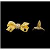 Image 1 : 14KT Yellow Gold Hummingbird and Ribbon Pins