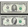 Image 1 : Set of 1995 $5 & $10 Federal Reserve STAR Notes