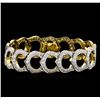 Image 1 : 5.11 ctw Diamond Bracelet - 18KT Yellow Gold