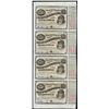 Image 1 : Uncut Sheet of (4) State of Louisiana Baby Bond Obsolete Notes