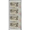 Image 1 : Uncut Sheet of (4) State of Louisiana Baby Bond Obsolete Notes