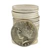 Image 1 : Roll of (20) 1923 $1 Brilliant Uncirculated Peace Silver Dollar Coins