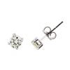 Image 2 : 14KT White Gold 0.60 ctw Diamond Stud Earrings