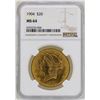 Image 1 : 1904 $20 Liberty Head Double Eagle Gold Coin NGC MS64