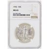 Image 1 : 1942 Walking Liberty Half Dollar Coin NGC MS65