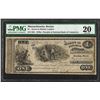 Image 1 : 1870's $1 Jewett & Pitcher Lumber Boston Obsolete Bank Note PMG Very Fine 20