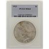 Image 1 : 1923 $1 Peace Silver Dollar Coin PCGS MS64