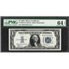 Image 1 : 1934 $1 Funnyback Silver Certificate Note Fr.1606 PMG Choice Uncirculated 64EPQ