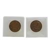 Image 2 : Lot of 1849 & 1851 Large One Cent Coins in Old Flip