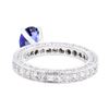 Image 3 : Platinum 3.08 ctw Sapphire and Diamond Ring