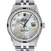 Image 1 : Rolex Men's Stainless Steel MOP Diamond & Ruby Diamond Datejust Wristwatch