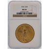 Image 1 : 1924 $20 St. Gaudens Double Eagle Gold Coin NGC MS64