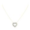 Image 2 : 14KT Yellow Gold 1.50 ctw Diamond Heart Pendant with Chain