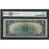 Image 2 : 1923 $5 Porthole Silver Certificate Note Fr.282 PMG Very Fine 25 Net