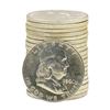Image 1 : Roll of (20) 1960 Brilliant Uncirculated Franklin Half Dollars