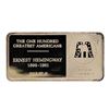 Image 2 : 500 Grain Sterling Silver Franklin Mint 100 Greatest Americans Ingot