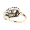 Image 3 : 14KT White and Yellow Gold 1.16 ctw Diamond Ring