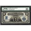 Image 1 : 1899 $2 Mini-Porthole Silver Certificate Note Fr.256 PMG Choice Very Fine 35EPQ