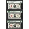 Image 1 : Lot of (3) Consecutive 1928G $2 Legal Tender Notes  PMG Choice Uncirculated 64EP