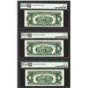 Image 2 : Lot of (3) Consecutive 1928G $2 Legal Tender Notes  PMG Choice Uncirculated 64EP