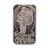 Image 1 : .999 Fine Silver Vintage Merry Christmas Silver Bar