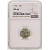 Image 1 : 1936 Mercury Dime Coin NGC MS66