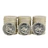 Image 1 : Lot of (3) Rolls of (20) 1963-D Brilliant Uncirculated Franklin Half Dollars