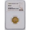 Image 1 : 1906M Mexico 5 Pesos Gold Coin NGC MS62