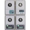 Image 2 : Lots of (4) Silver State Proof Quarter Coins NGC PF70 Ultra Cameo