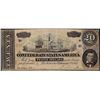 Image 1 : 1864 $20 Confederate States of America Note