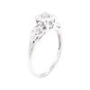 Image 4 : 14KT White Gold 0.10 ctw Diamond Ring