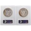Image 2 : Lot of (2) 1881-S $1 Morgan Silver Dollar Coins PCGS MS64 Nice Toning