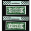 Image 2 : (2) Consecutive 1928A $1 Funnyback Silver Certificate Notes PCGS Gem New 65PPQ