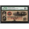 Image 1 : 1859-60 $20 Farmers Bank of Kentucky Obsolete Note PMG About Uncirculated 55