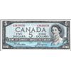 Image 1 : 1954 $5 Bank of Canada Note