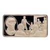 Image 1 : 500 Grain Sterling Silver Franklin Mint 100 Greatest Americans Ingot