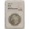 Image 1 : 1881-S $1 Morgan Silver Dollar Coin NGC MS64