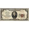 Image 1 : 1929 $20 National Currency Note First NB of Suffield, CT CH# 497