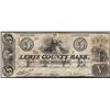 Image 1 : 1853 $5 Lewis County Bank New York Obsolete Note