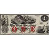 Image 1 : 1800's $1 West River Bank Vermont Obsolete Note