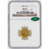 Image 1 : 1905 $2 1/2 Liberty Head Quarter Eagle Gold Coin NGC MS65 CAC