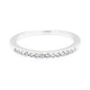 Image 2 : 14KT White Gold 0.20 ctw Diamond Band