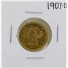 1907-D $5 Liberty Head Half Eagle Gold Coin