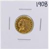 Image 1 : 1908 $2 1/2 Indian Head Quarter Eagle Gold Coin