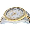 Image 5 : Rolex Men's Two Tone White Diamond 3 ctw Channel Set Datejust Wristwatch