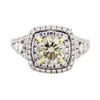 Image 2 : 18KT White and Yellow Gold 2.51 ctw Diamond Ring