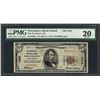 Image 1 : 1929 $5 National Currency Note Providence, Rhode Island CH# 1302 PMG Very Fine 2