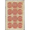 Image 2 : Uncut Sheet of 1800's $50 Canal Bank Obsolete Notes