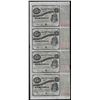 Image 1 : Uncut Sheet of (4) State of Louisiana Baby Bond Obsolete Notes