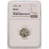 Image 1 : 1936 Mercury Dime Coin NGC MS66